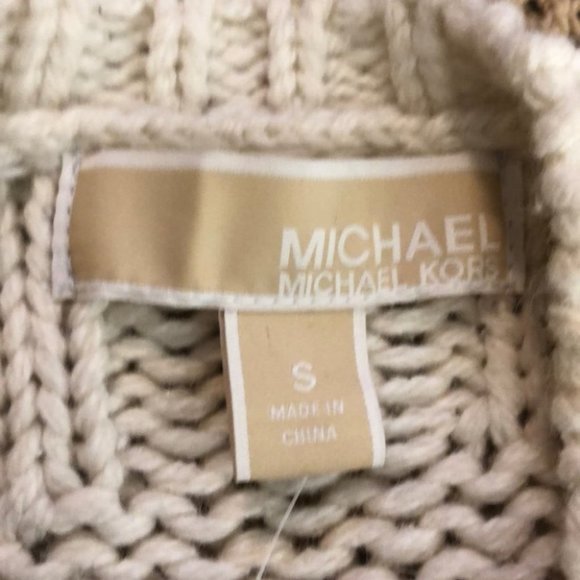 Michael Michael Kors Cable Knit Sweater, Two-Tone - Picture 7 of 8